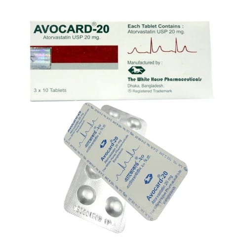 Tablet Avocard 20mg (30pcs)